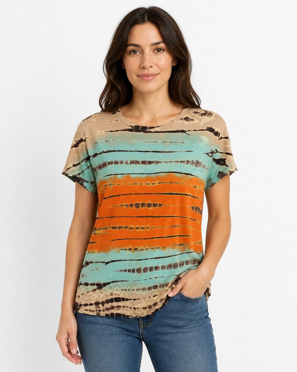 Tryst by Matthew A. Arges Tie Dye T-Shirt Women’s Large USA Cotton 42" Bust